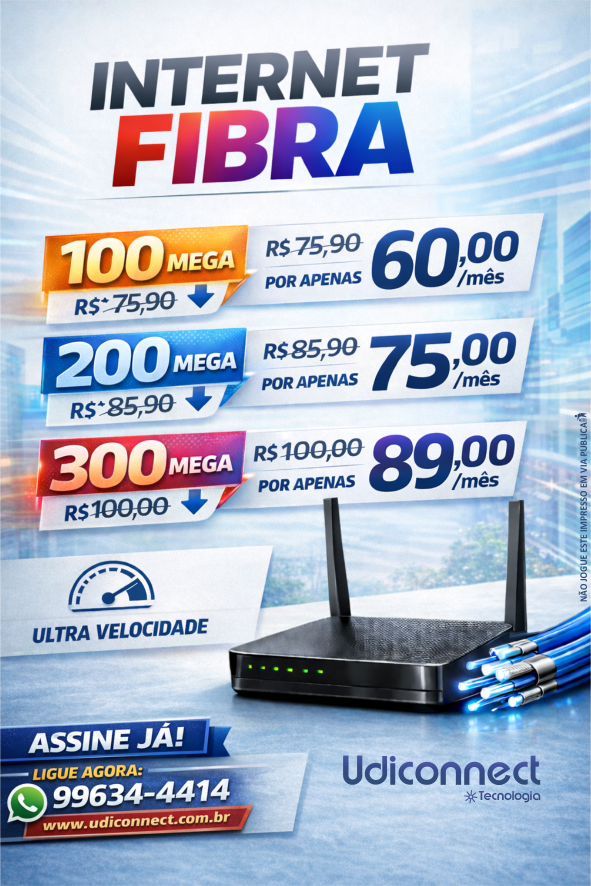 Promoção Internet Fibra